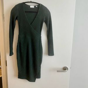 WILFRED FREE Ribbed Long Sleeve Dress
